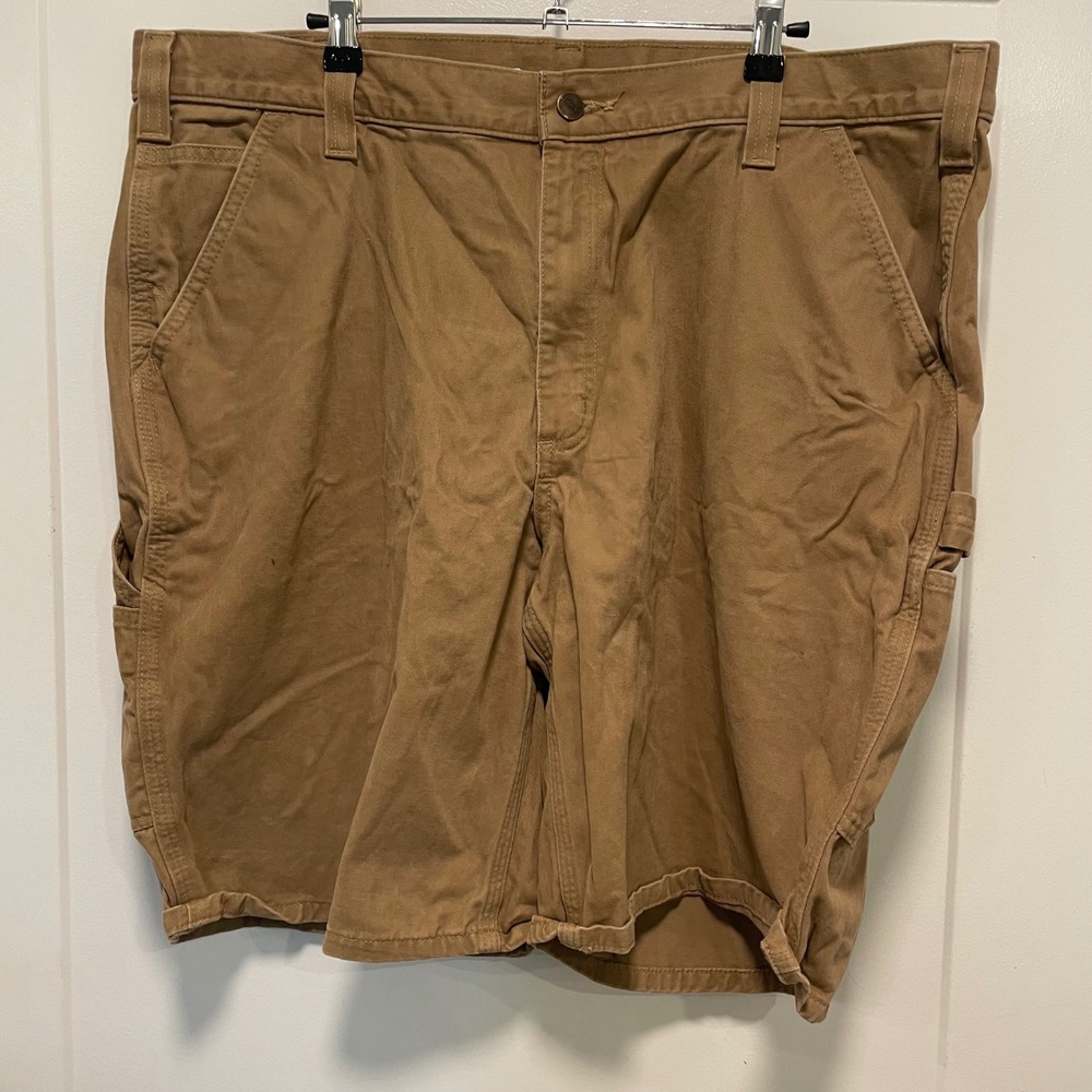 Carhartt Mens Relaxed Fit Canvas Work Shorts Tan Duck 100245-253 Size 40